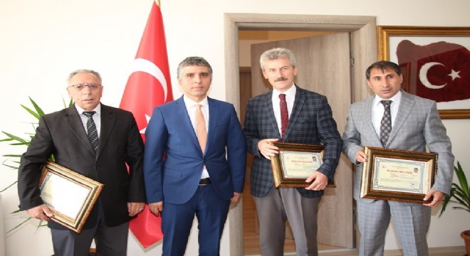 Oltu'ya yön verenlere teşekkür belgesi 